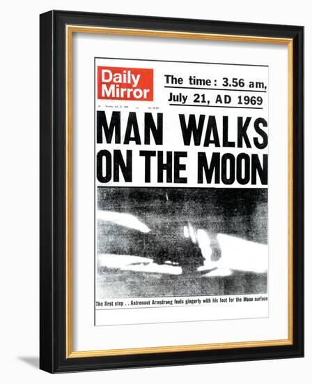 Man Walks on the Moon-null-Framed Photographic Print