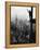 Man Waving from Empire State Building Construction Site-null-Framed Premier Image Canvas