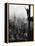 Man Waving from Empire State Building Construction Site-null-Framed Premier Image Canvas