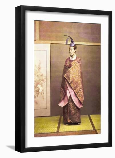 Man Wearing a Court Costume-Baron Von Raimund Stillfried-Framed Art Print