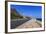 Man Wearing Dishdasha Walks Along Mutrah Corniche with National Flags, Middle East-Eleanor Scriven-Framed Photographic Print