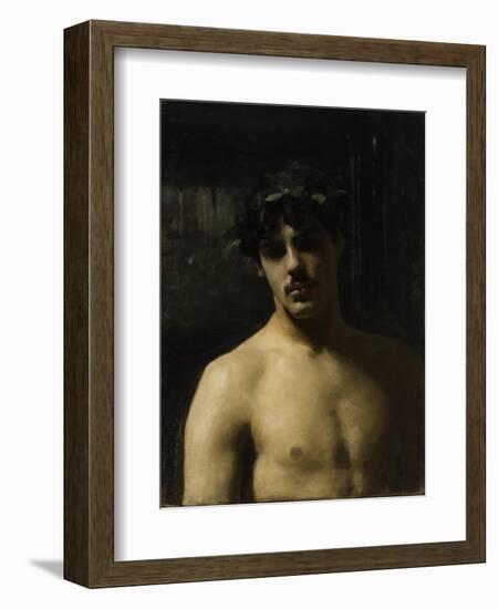 Man Wearing Laurels, 1874-80-John Singer Sargent-Framed Giclee Print