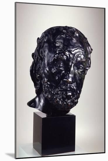 Man with a Broken Nose, before 1864 (Bronze)-Auguste Rodin-Mounted Giclee Print