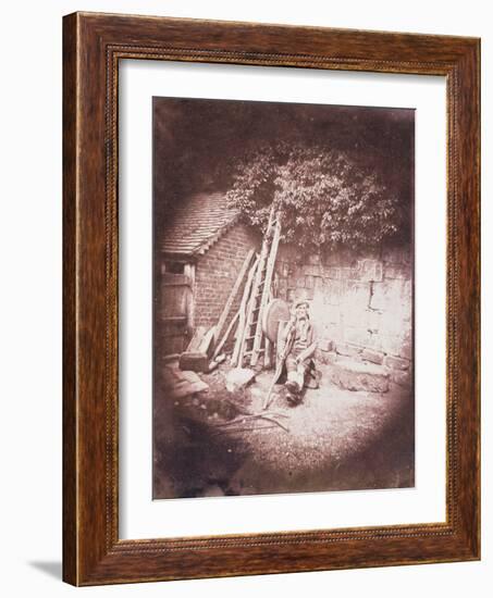 Man with a Crutch, 1844-William Henry Fox Talbot-Framed Giclee Print