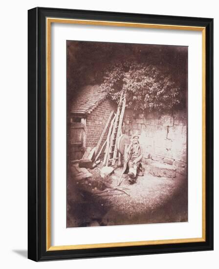 Man with a Crutch, 1844-William Henry Fox Talbot-Framed Giclee Print