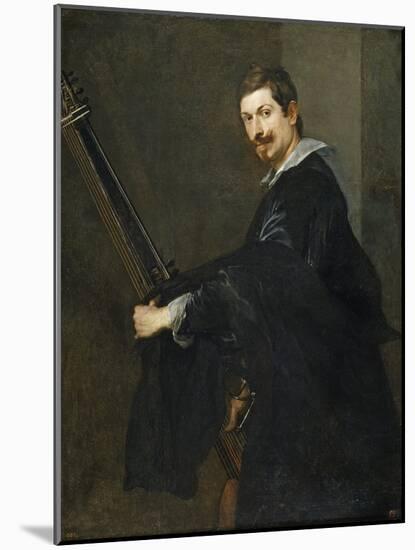 Man with a Lute, Between 1621 and 1630-Sir Anthony Van Dyck-Mounted Giclee Print