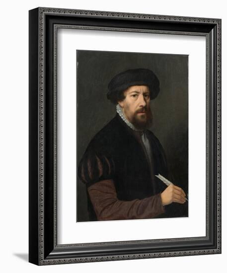 Man with a Quill, 16th century-Ambrosius Benson-Framed Giclee Print