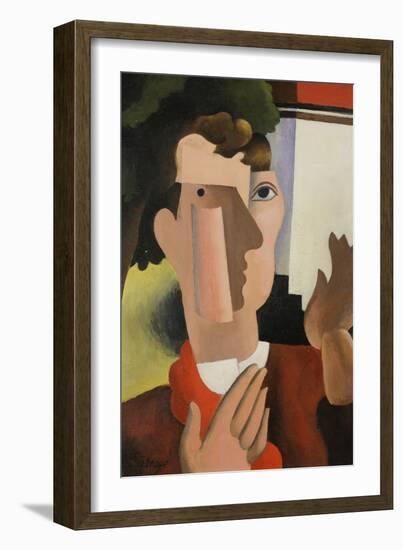 Man with a Red Scarf, 1922-Roger de La Fresnaye-Framed Giclee Print