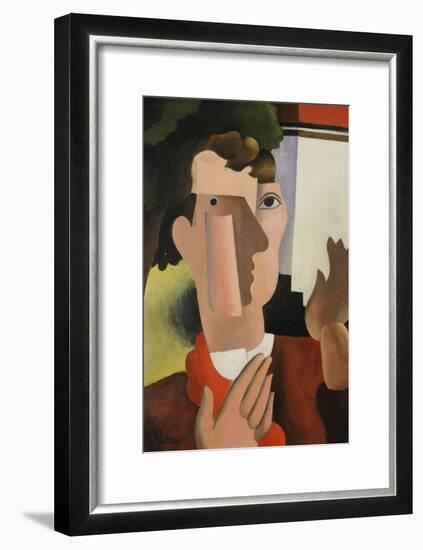 Man with a Red Scarf, 1922-Roger de La Fresnaye-Framed Giclee Print