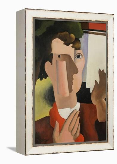 Man with a Red Scarf, 1922-Roger de La Fresnaye-Framed Premier Image Canvas