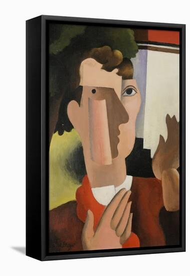 Man with a Red Scarf, 1922-Roger de La Fresnaye-Framed Premier Image Canvas