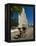 Man With a Rickshaw in Front of a Modern Church in Mahajanga, Madagascar, Africa-null-Framed Premier Image Canvas