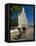 Man With a Rickshaw in Front of a Modern Church in Mahajanga, Madagascar, Africa-null-Framed Premier Image Canvas