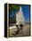 Man With a Rickshaw in Front of a Modern Church in Mahajanga, Madagascar, Africa-null-Framed Premier Image Canvas