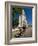 Man With a Rickshaw in Front of a Modern Church in Mahajanga, Madagascar, Africa-null-Framed Photographic Print