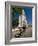 Man With a Rickshaw in Front of a Modern Church in Mahajanga, Madagascar, Africa-null-Framed Photographic Print