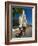 Man With a Rickshaw in Front of a Modern Church in Mahajanga, Madagascar, Africa-null-Framed Photographic Print