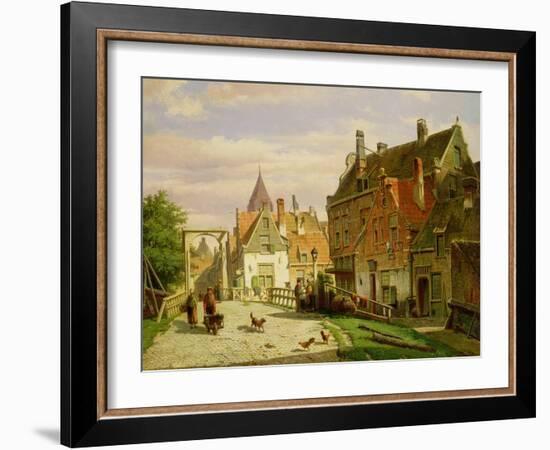 Man with a Wheelbarrow-Willem Koekkoek-Framed Giclee Print