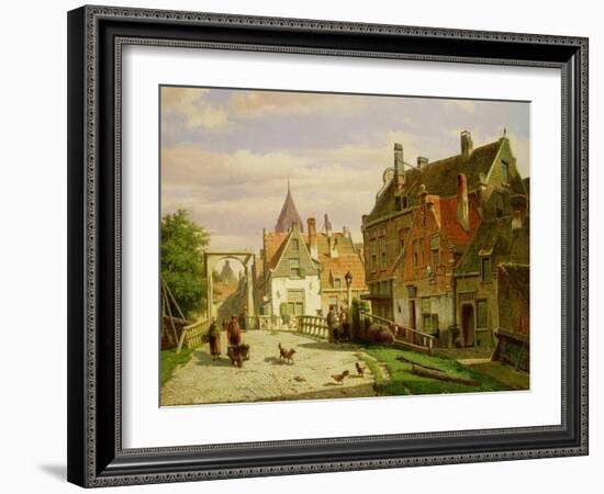 Man with a Wheelbarrow-Willem Koekkoek-Framed Giclee Print