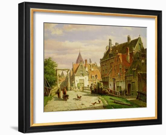 Man with a Wheelbarrow-Willem Koekkoek-Framed Giclee Print