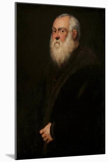 Man with a White Beard, C. 1570-Jacopo Tintoretto-Mounted Giclee Print