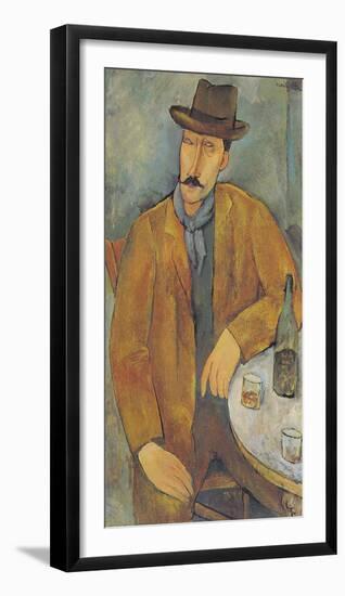 Man with a Wine Glass-Amedeo Modigliani-Framed Giclee Print