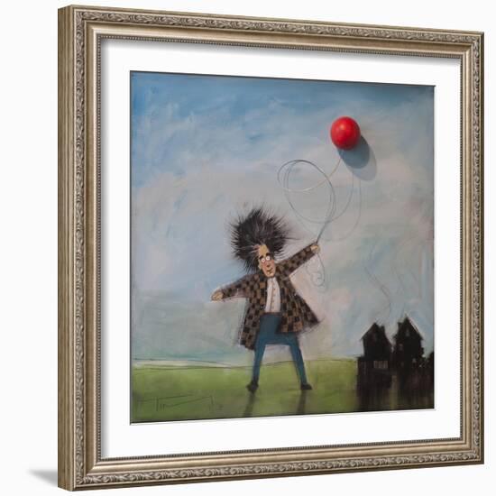 Man with Balloon-Tim Nyberg-Framed Giclee Print