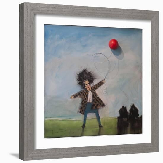 Man with Balloon-Tim Nyberg-Framed Giclee Print