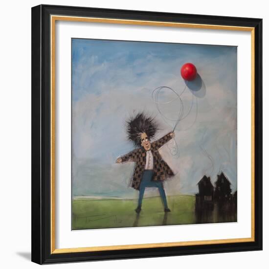 Man with Balloon-Tim Nyberg-Framed Giclee Print