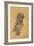 Man with Beard Cap in Profil Perdu-Gustav Klimt-Framed Giclee Print