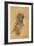 Man with Beard Cap in Profil Perdu-Gustav Klimt-Framed Giclee Print