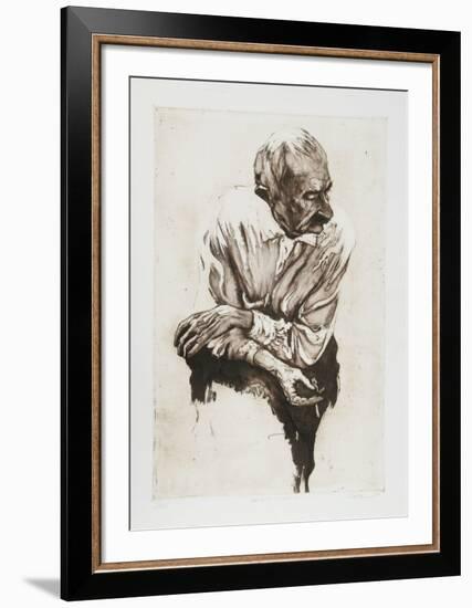 Man with Cigarette-Harry McCormick-Framed Limited Edition