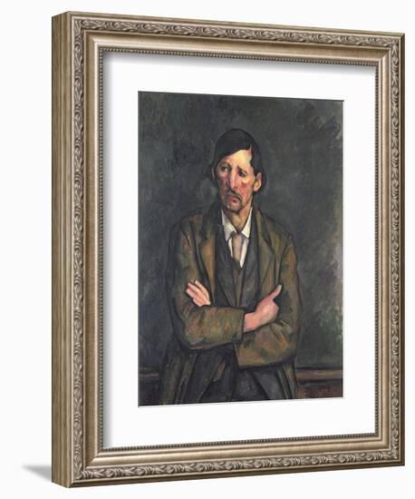 Man with Crossed Arms, c.1899-Paul Cézanne-Framed Giclee Print