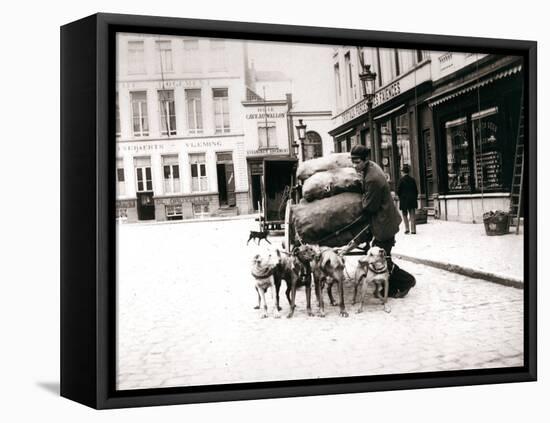 Man with Dogcart, Antwerp, 1898-James Batkin-Framed Premier Image Canvas