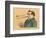 Man with Fly on the End of His Long Nose-English School-Framed Giclee Print