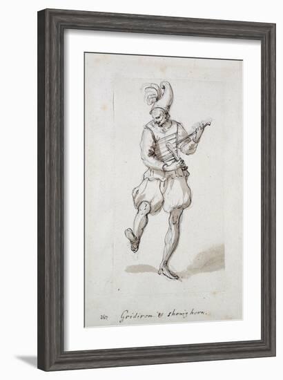 Man with Gridiron and Shoe Horn-Inigo Jones-Framed Giclee Print