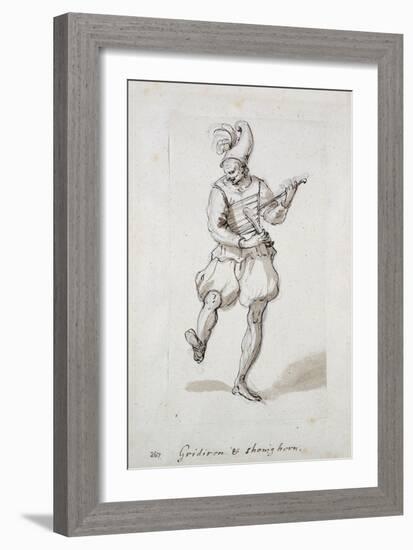 Man with Gridiron and Shoe Horn-Inigo Jones-Framed Giclee Print