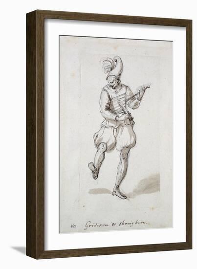 Man with Gridiron and Shoe Horn-Inigo Jones-Framed Giclee Print