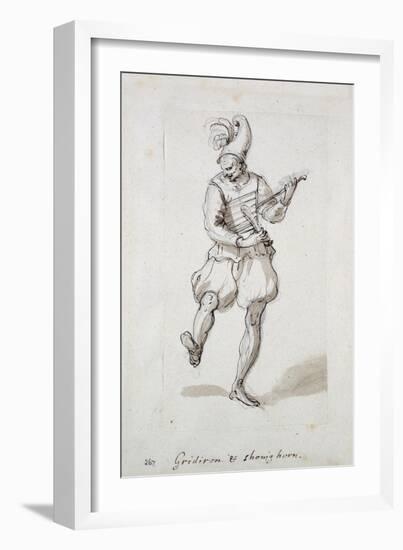 Man with Gridiron and Shoe Horn-Inigo Jones-Framed Giclee Print