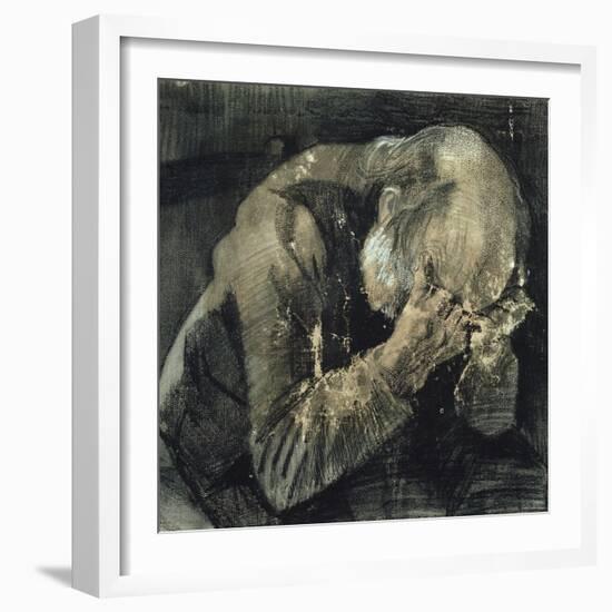 Man with His Head in His Hands-Vincent van Gogh-Framed Giclee Print