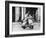 Man with His Son on Scooter-John Dominis-Framed Photographic Print