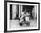 Man with His Son on Scooter-John Dominis-Framed Photographic Print