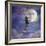 Man with Moon-Dan Craig-Framed Giclee Print