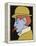 Man with Moustache, Profile-Henri Gaudier-Brzeska-Framed Premier Image Canvas