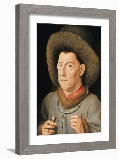 Man with Pinks-Jan van Eyck-Framed Giclee Print