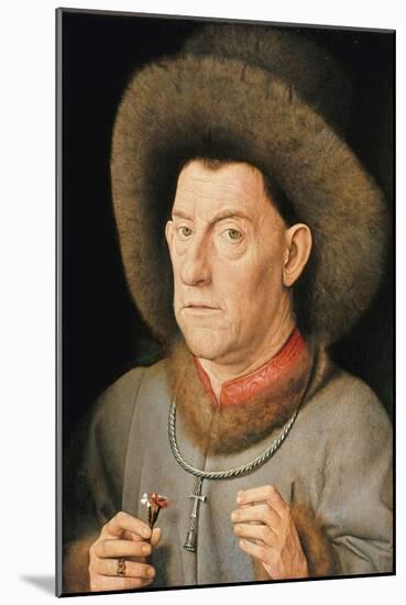 Man with Pinks-Jan van Eyck-Mounted Giclee Print