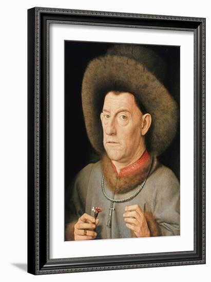 Man with Pinks-Jan van Eyck-Framed Giclee Print