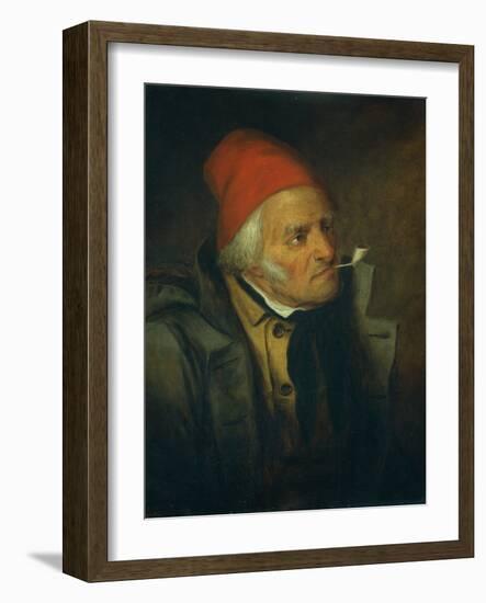 Man with Red Hat and Pipe-Cornelius Krieghoff-Framed Giclee Print