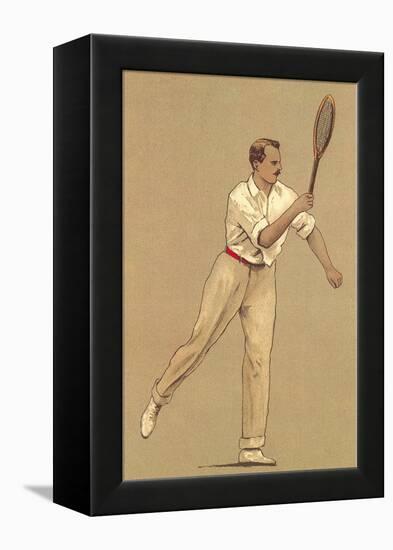 Man with Tennis Racket-null-Framed Stretched Canvas