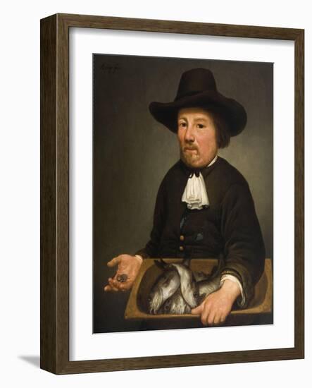 Man with the Bucket of Fish-Aelbert Cuyp-Framed Giclee Print